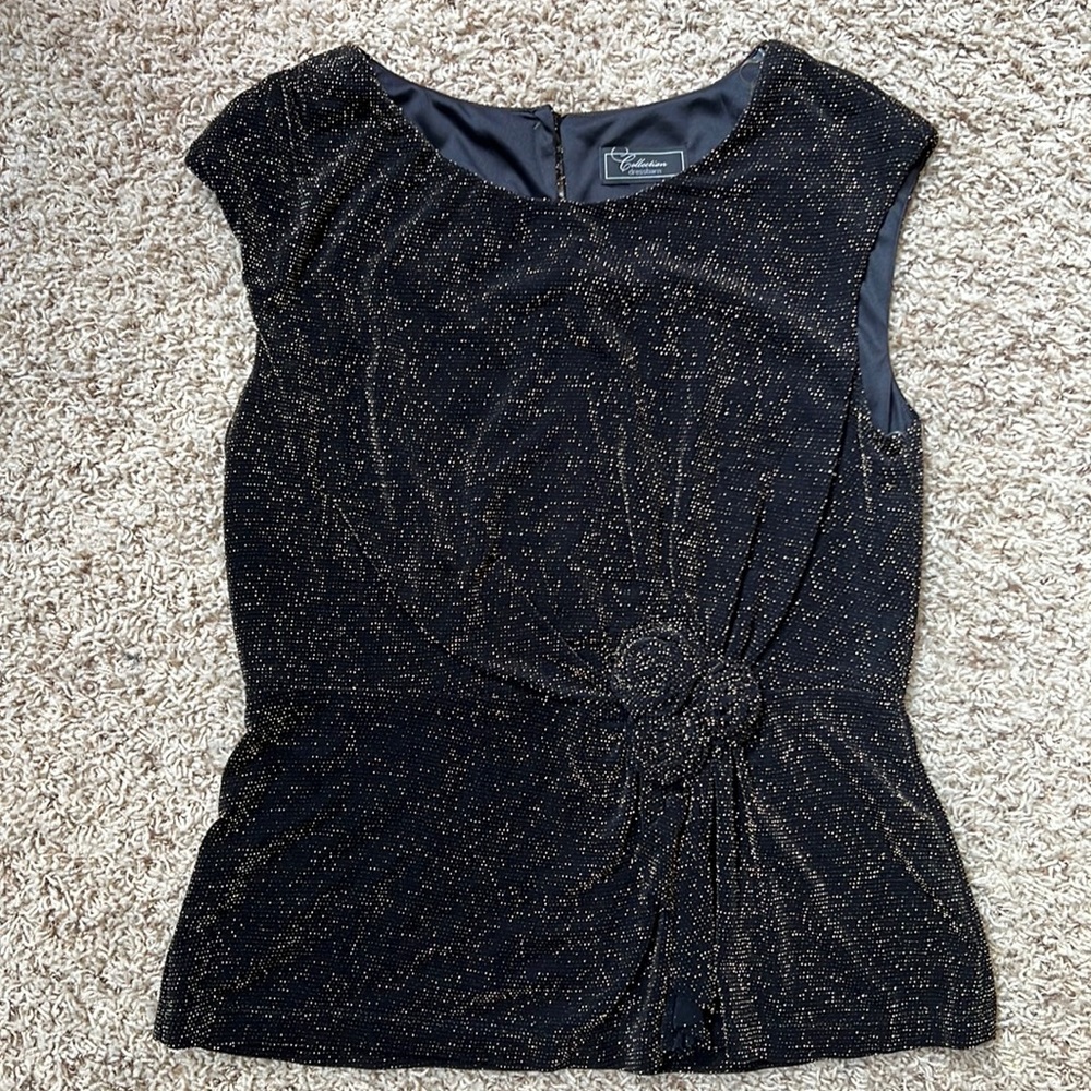 Dress Barn Collection, top, size large. Black. Pet and smoke free home.